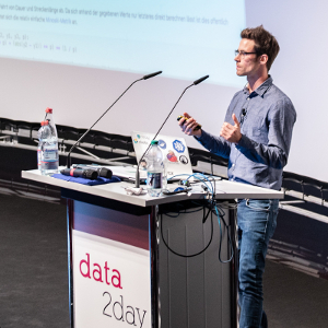 Speaker auf der großen Bühne der data2day 2018